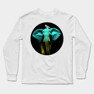 Elephant and a Sparrow Long Sleeve T-Shirt